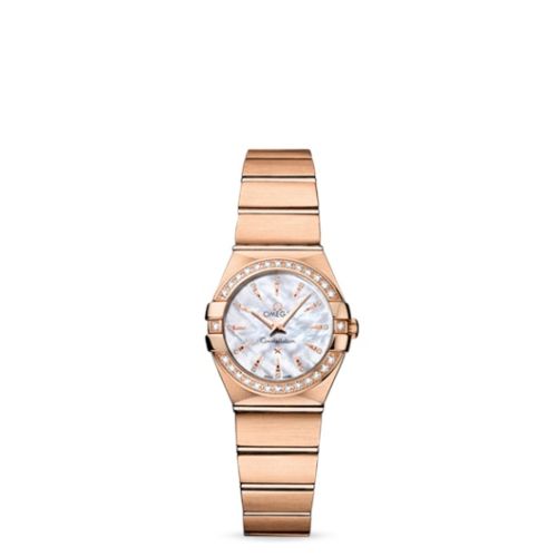 Omega Constellation Quartz 24 Brushed Red Gold / Diamond / MOP